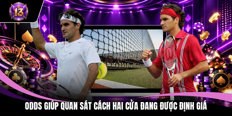 Odds giúp quan sát cách hai cửa đang được định giá