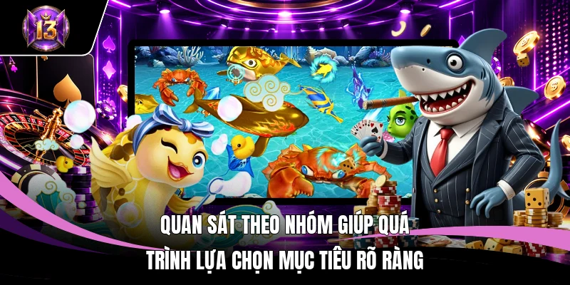 Bắn Cá H5: Cơ Chế Săn Mục Tiêu Và Tính Điểm Tại Hệ Thống H13 4 Quan sát theo nhóm giúp quá trình lựa chọn mục tiêu rõ ràng